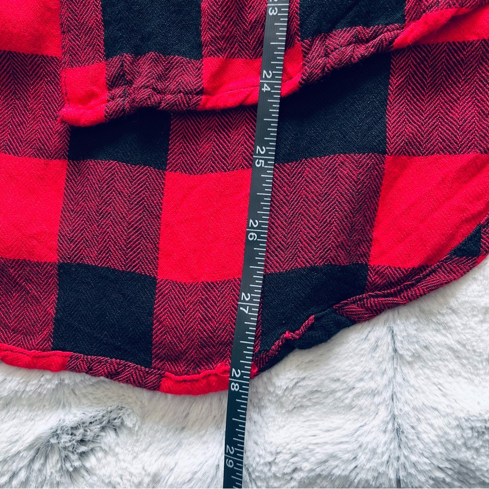 Red plaid button down - Picture 6 of 8